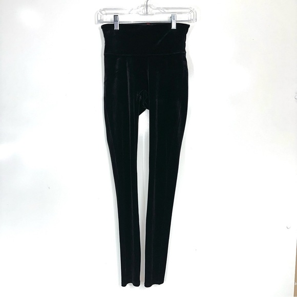 Spanx Black Velvet Leggings - Picture 4 of 11